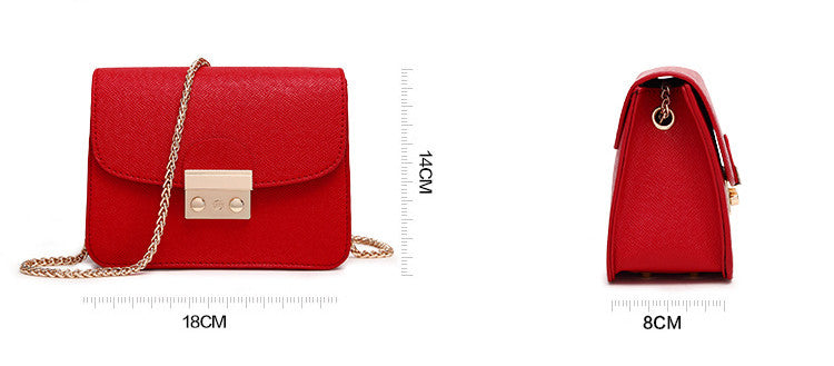 Trendy Women's Square One-shoulder Chain Bag