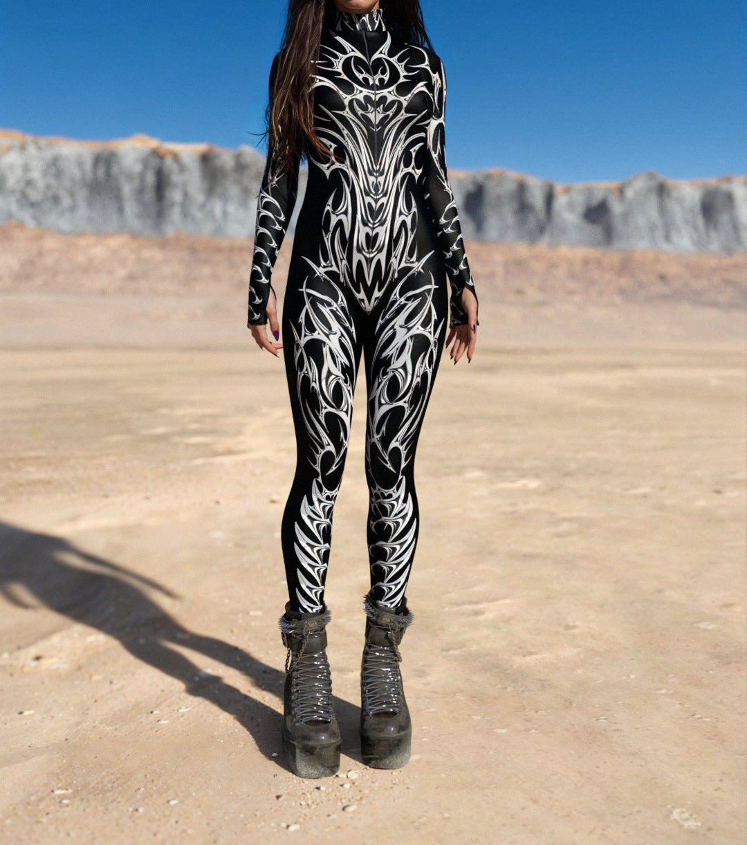 Tights 3D Digital Printing One-piece Play Costume