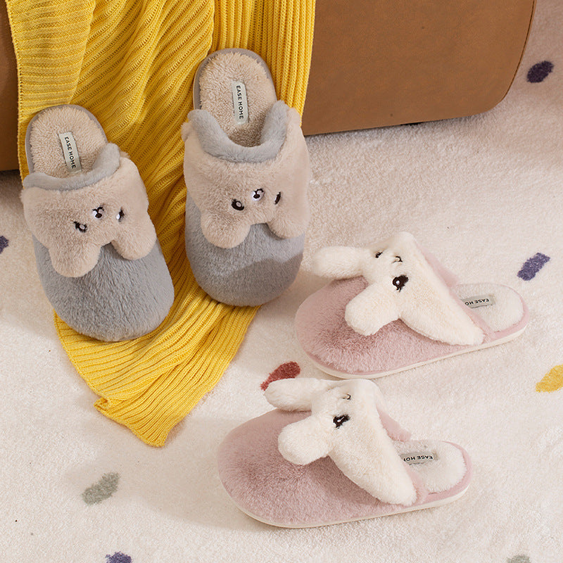 Keep Warm Cute Cartoon Home Indoor One Shoe And Two Slippers