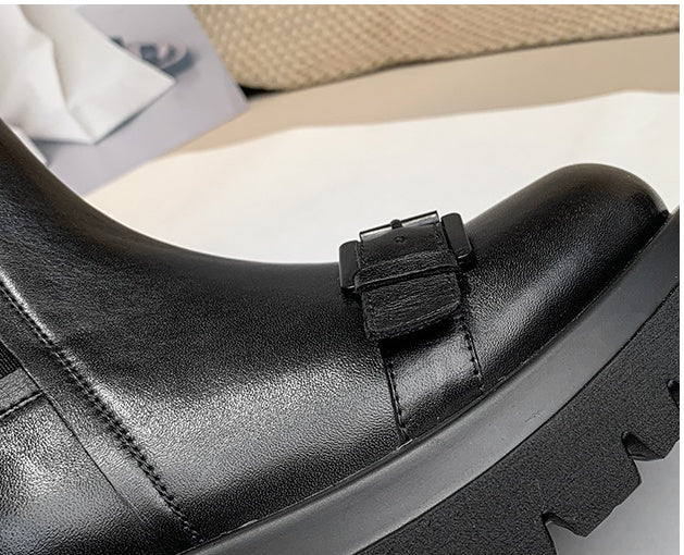 New British Style Thick-soled All-match  Boots