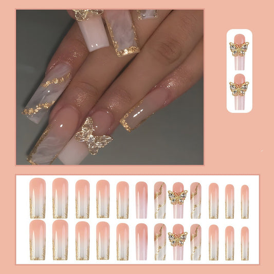 White French Butterfly Sweet Flowers Removable Wear Armor
