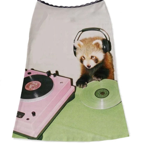 Women's Casual Fashion Printed Skirt And Figure-hugging Cropped Top