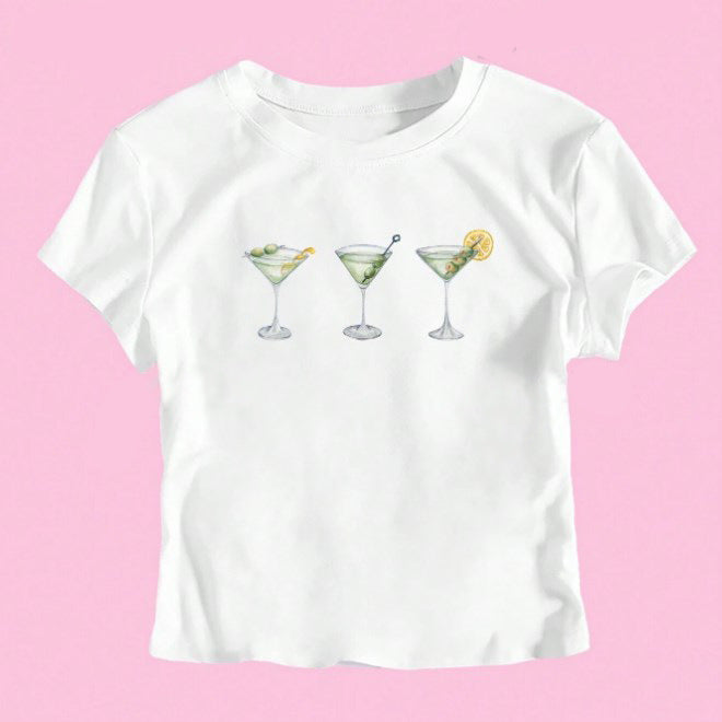INS personlighed street bogstavtryk kort mavelamelig kortærmet T-shirt