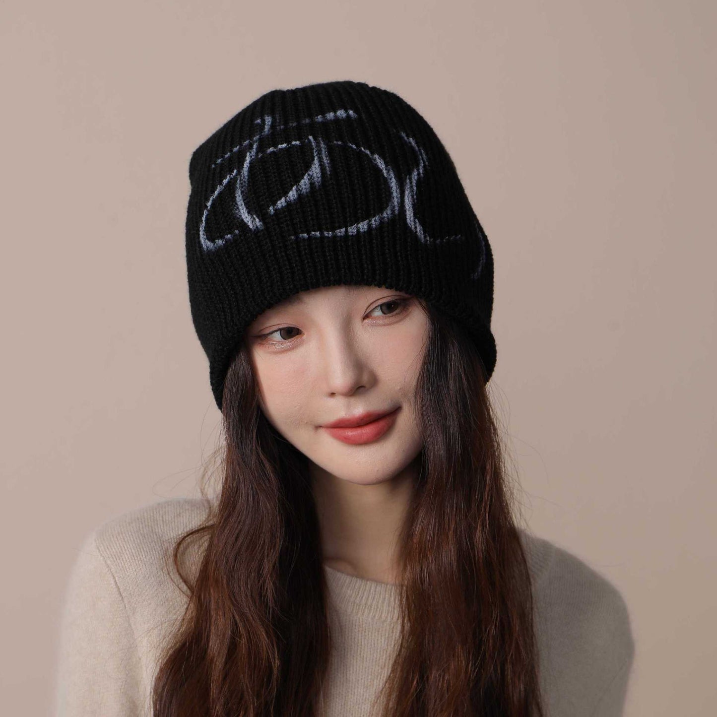 Woolen Cap Children's Autumn And Winter Big Head Circumference Knitted Hat Traveling And Shopping