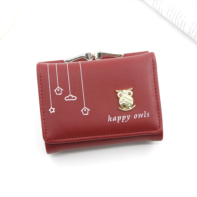 Korean Women's Leather Wallet Large Cash Photo Bits