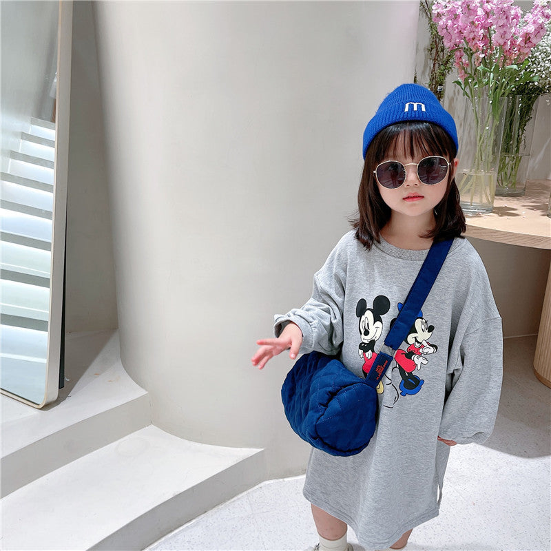 Retro Frosted Baby Slant Shoulder Bag