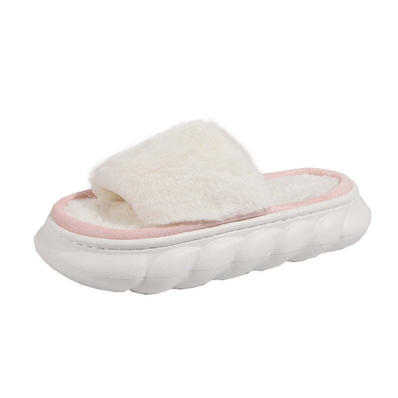 Heavy-soled Feces-feeling Home Light Fur Slippers