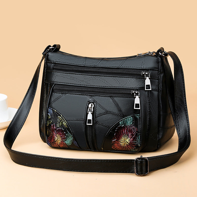 Soft Textured Women's Large Capacity Versatile Crossbody Bag