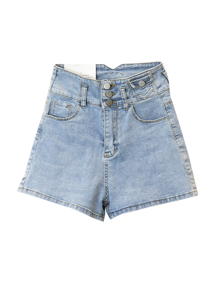 Fashion Shorts Jeans High Waist Stretch Skinny