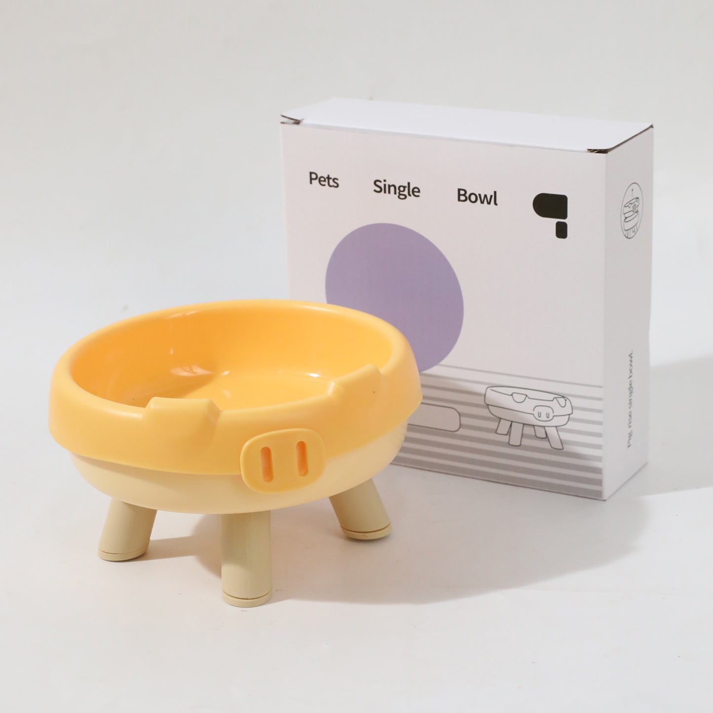 Pet Cat Bowl Donut Four Legs Cat Food Holder