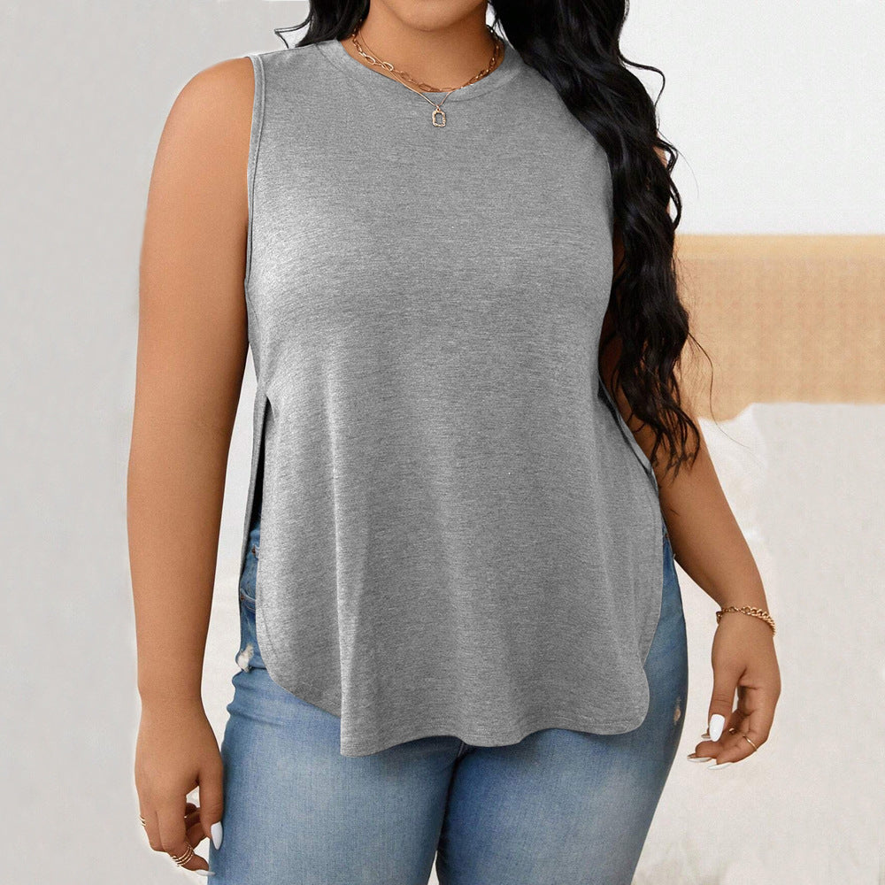 Sports Running Side Slit Sleeveless Vest