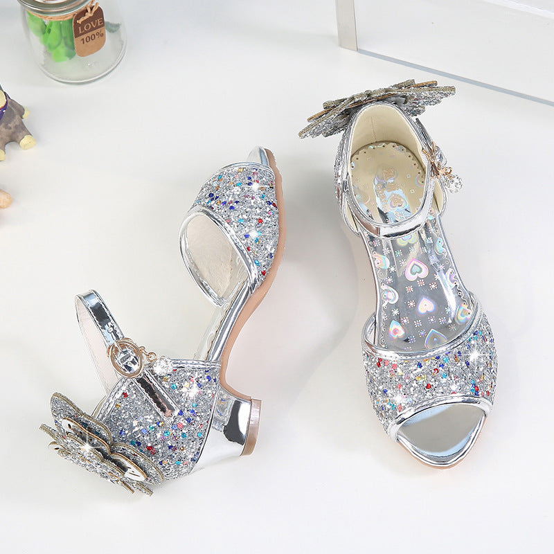 Children's Bow-knot Fish Mouth Sandals
