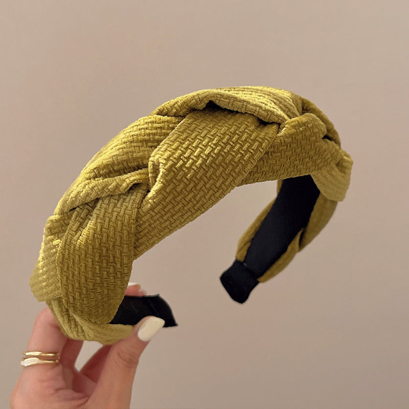 Women's Braided Braid Sponge Face Wash Hair Bands