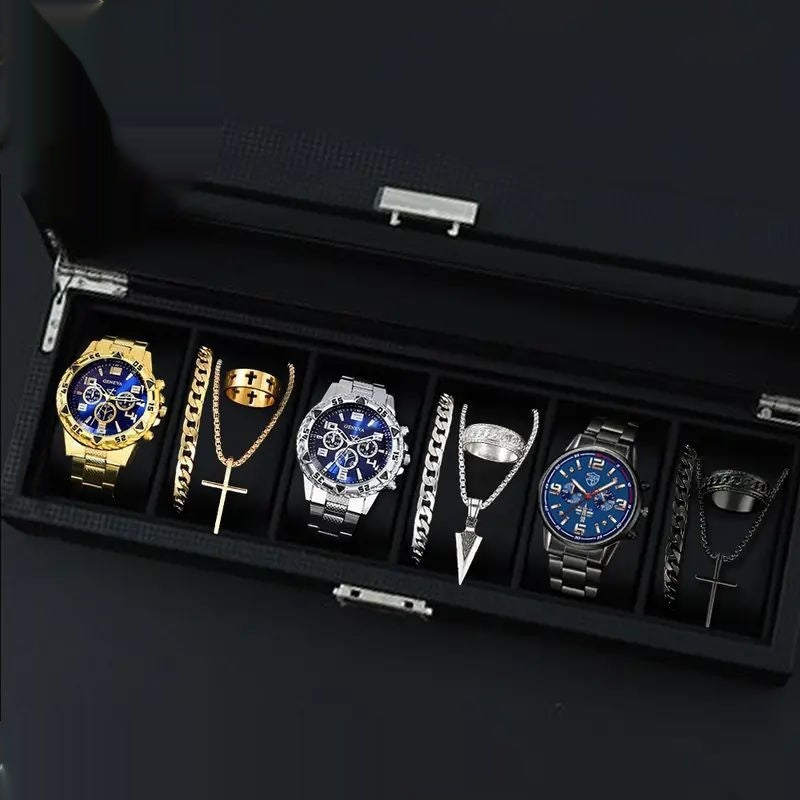 Men's Watches  Fashionable Multi-color Assortment Of Quartz Men's Watches 12-set