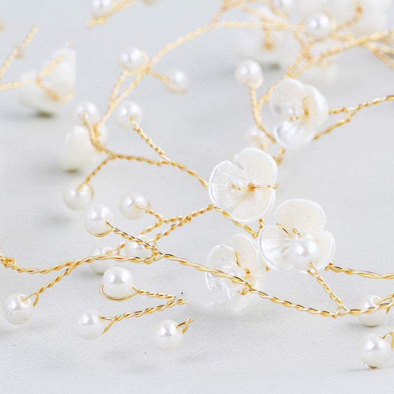 Handmade Pearl Braid With High-end Wedding Accessories