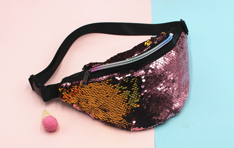 Women's Waist Bag Mermaid Sequined Waist Bag