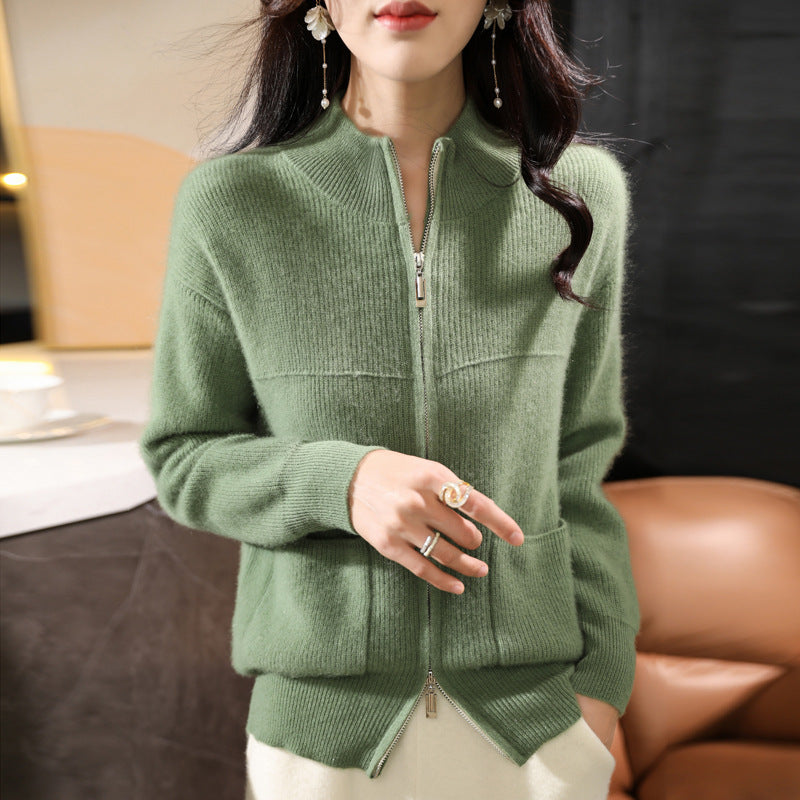 Spring And Autumn New Solid Color Loose Slimming Sweater