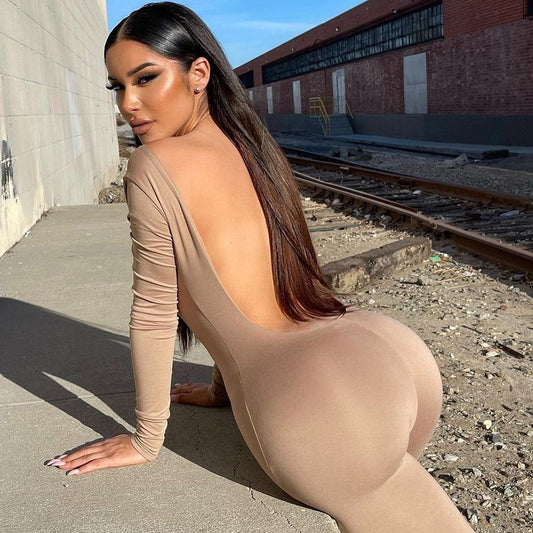 Women's Long Sleeve Jumpsuit Trousers