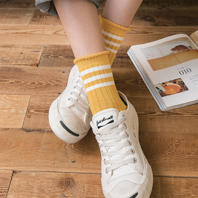 Women's Cotton Socks Japanese Academic Style