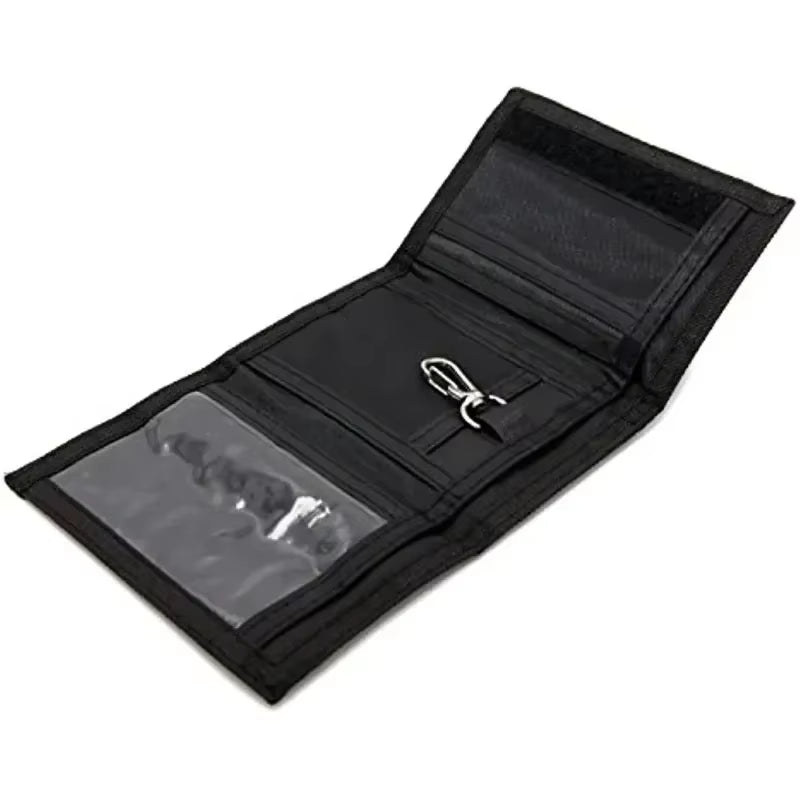 Mens Wallet with Lanyard Camouflage Fabric Bank Card Change Wallet off Short Wallet