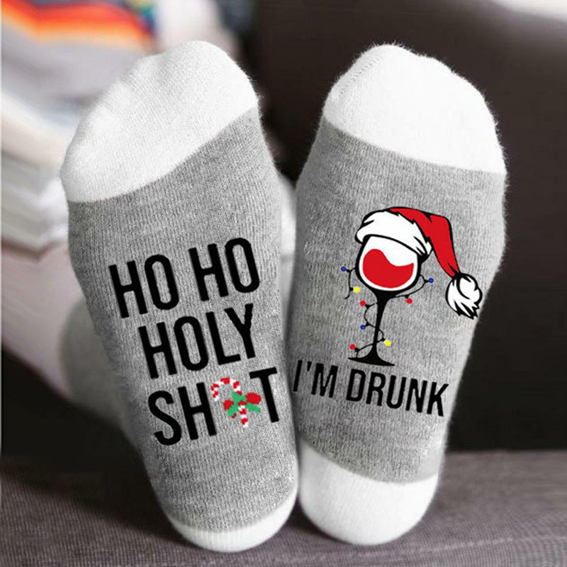 Men's And Women's Fashion Fashion Letters Cotton Socks
