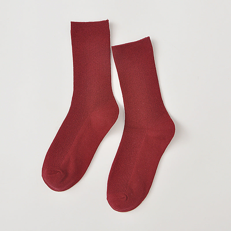 Medium Tube Long Tube Fluorescent Candy Color Socks