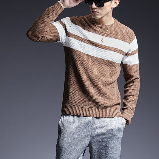 Herresweater Alsidig Alsidig Sweater Stribet Sweater Mænd