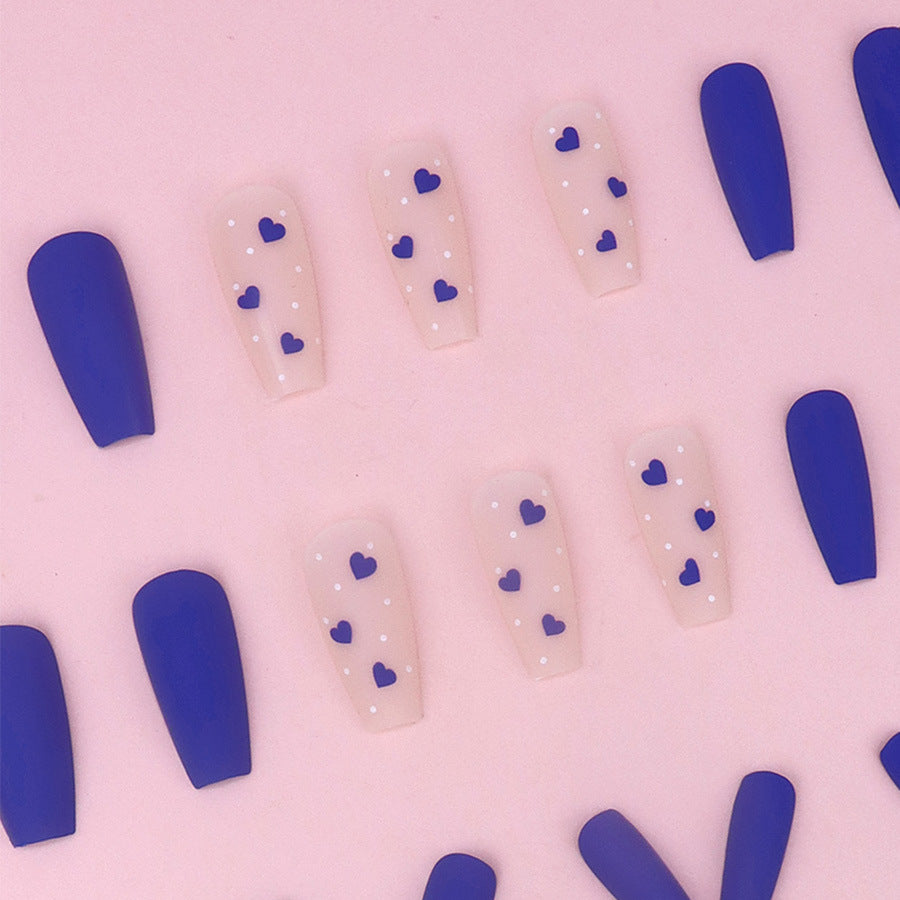 Blue Loving Heart Matte Fashion Wear Armor