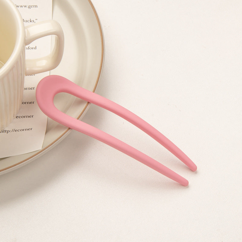 Girly Candy Color U-shaped Hairpin
