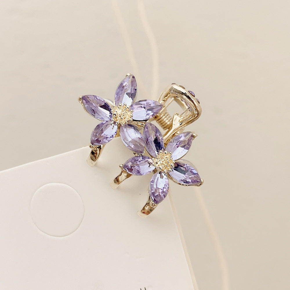 Small Bangs Grip New Crystal Flower Temperament