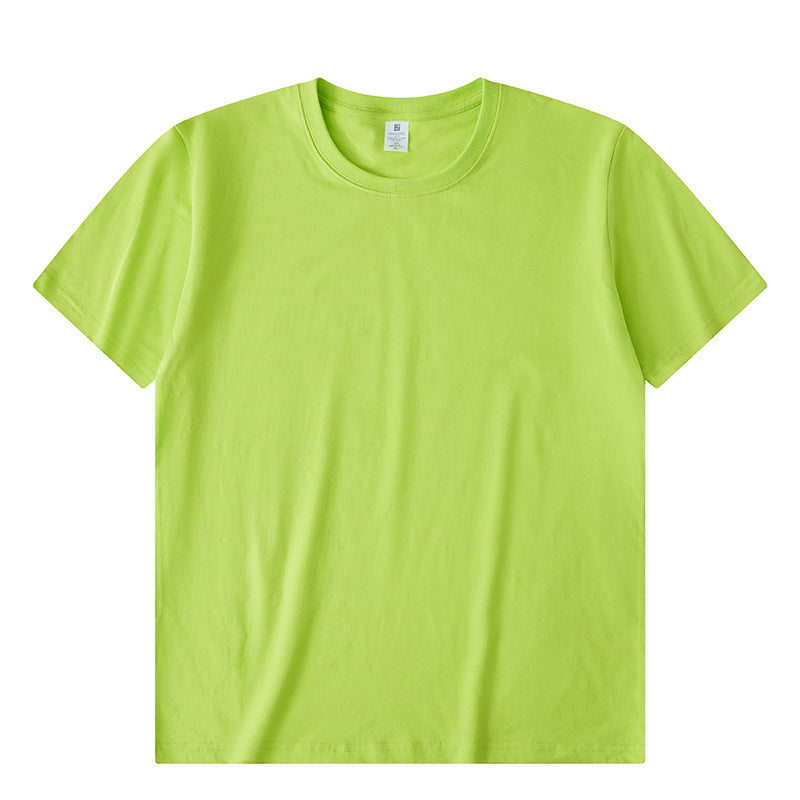 Solid Color Advertising Shirt Loose Casual Half Sleeves