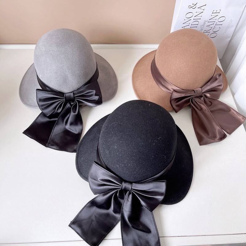 Bow Fisherman Hat Children's Autumn And Winter Warm