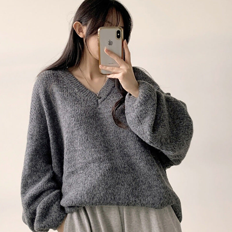 Pullover Long Sleeve Bandage Dress Slimming Sweater
