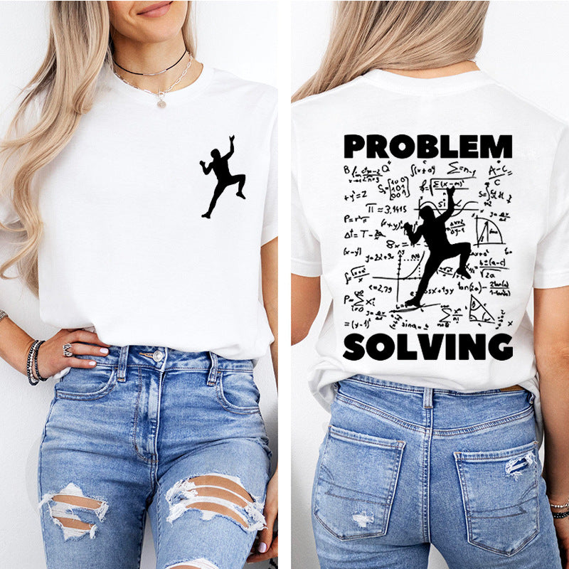 Climbing Problem-Solving Graphic T-Shirt
