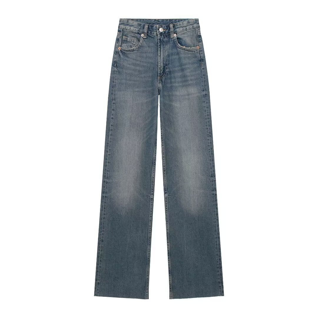 Maillard High Waist Loose Wide Legs Jeans