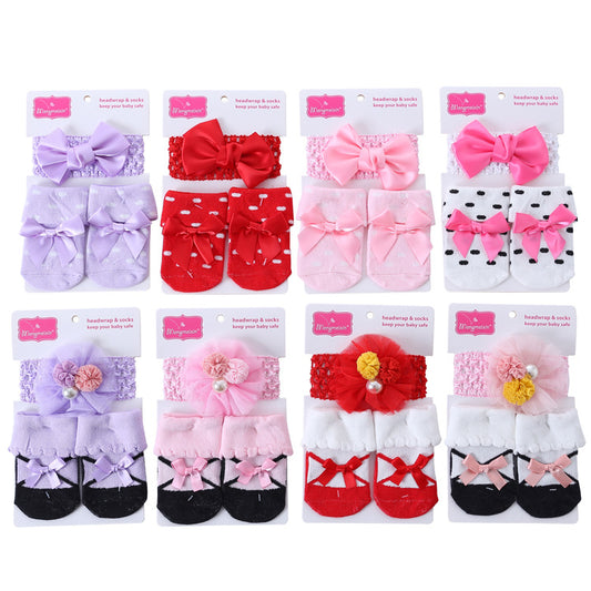 New Polka Dot Three-dimensional Hair Ball Flip Up Children's Socks