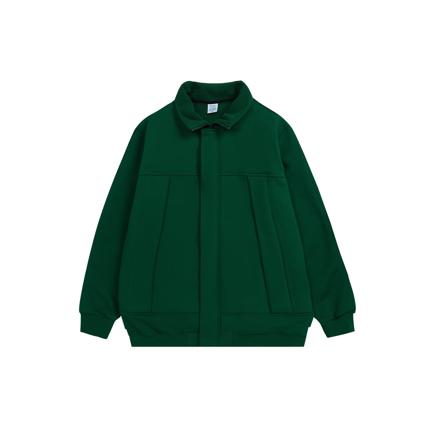 Heavy Weight Polar Fleece High Lapel Hasselblad Solid Color Zipper Coat Jacket