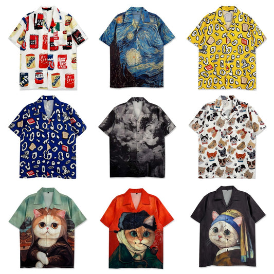 Vintage Style Retro Cartoon Printed Shirt