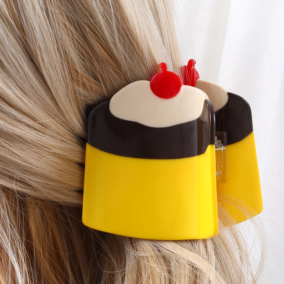 Hamburger Ice Cream Cheese Acetate Hairpin Cute Hair Accessories