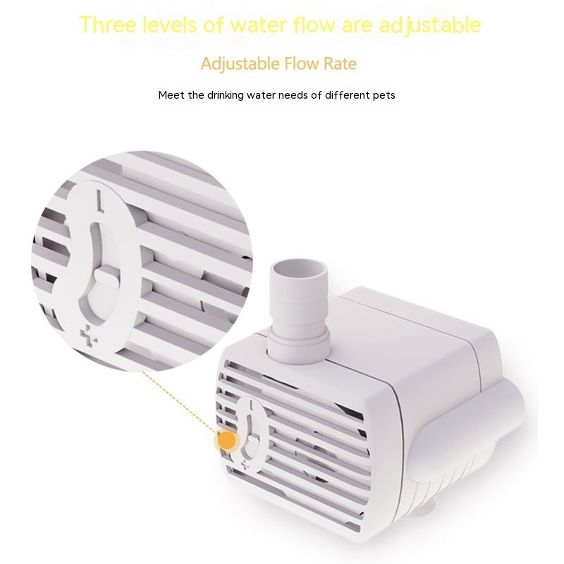 Pet Water Dispenser Water-proof Dry Burning Cat Fountain With Lights