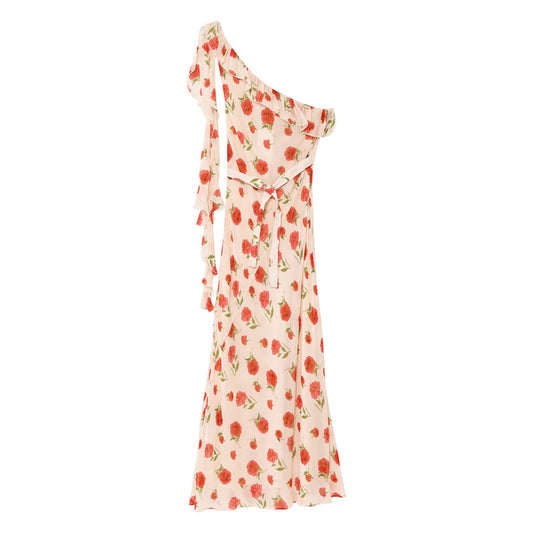 Crossbody Ribbon Retro French Elegant Romantic Rose Dress