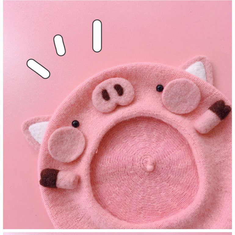 Exquisite Pig Girl Handmade Bud Hat