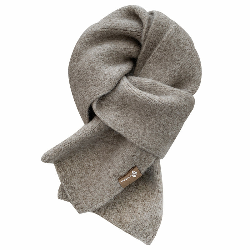 Soft Waxy Knitted Cashmere Warm Scarf Student Girl