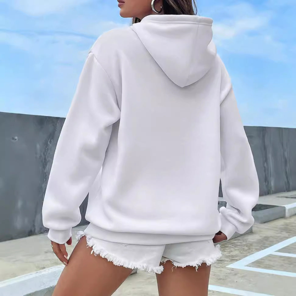 Fleece-lined Hooded Pocket Sweatshirt