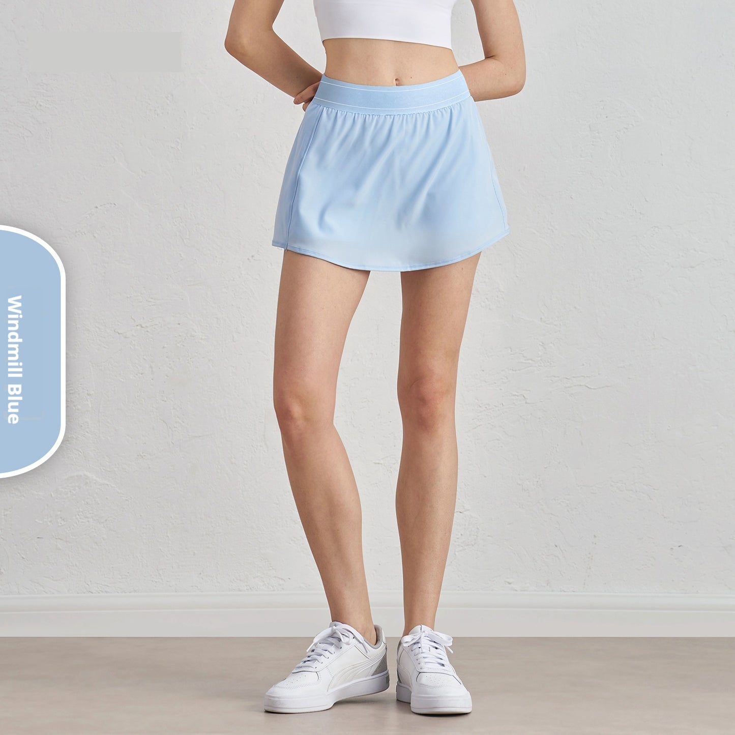 Cool And Refreshing Sense Sun Protection Yoga Comfort And Casual Lining Compression Pants Design Tennis Skirt Female
