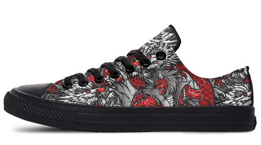 Fashion Print Couple Low-Top Canvas Shoes