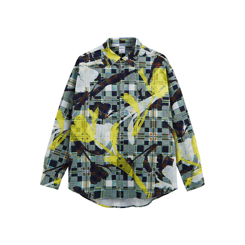 Spring New American Street Cardigan Lapel Long Sleeve
