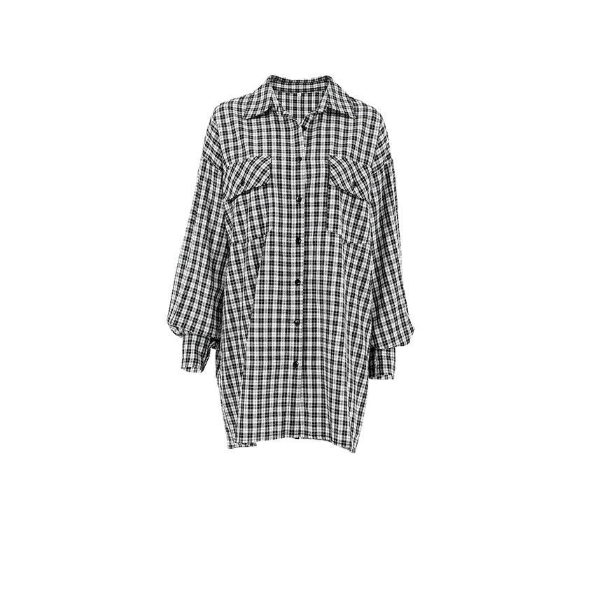 Loose Bandage Dress Long Women's Shirt