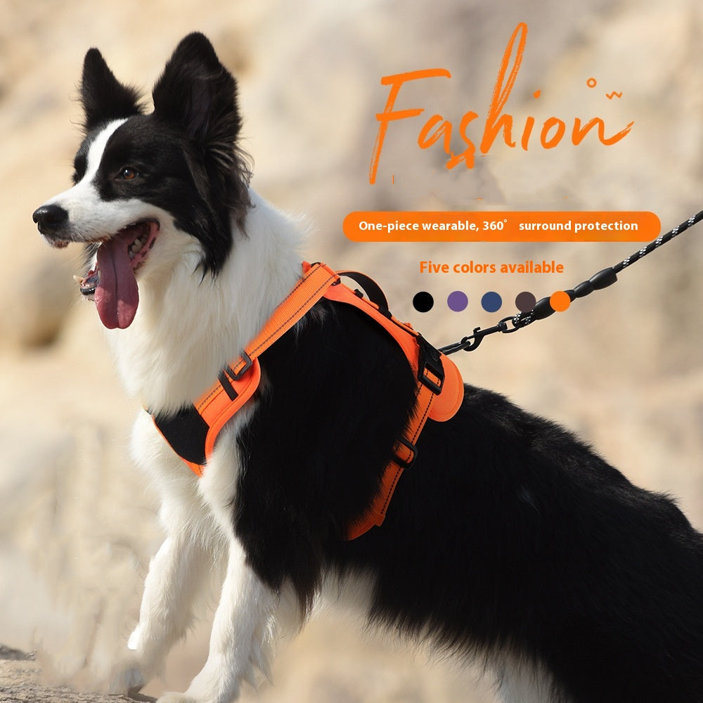 Pet Vest Reflective Dog Hand Holding Rope Explosion-proof Dog Breast Strap
