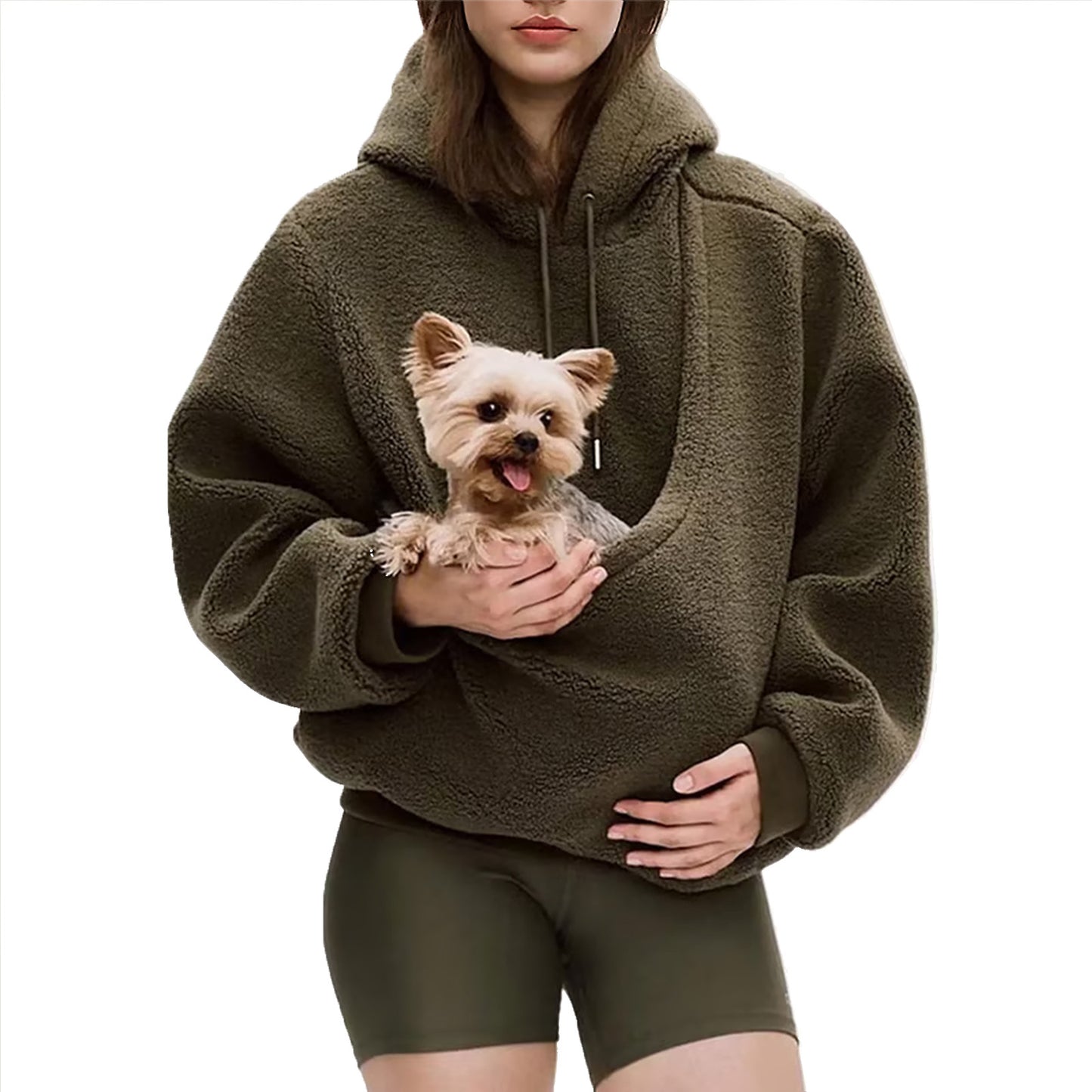 New Women's Loose Plaid Pullover Fleece Sweatshirt